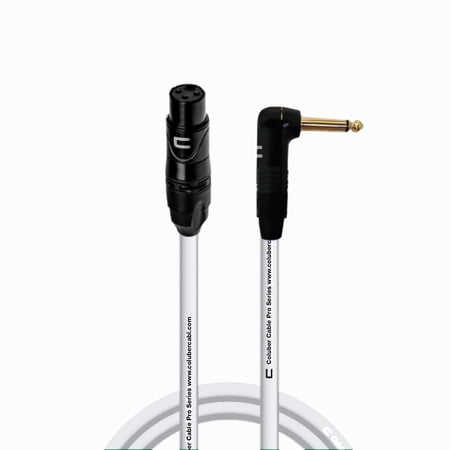 Coluber Cable Unbalanced XLR Cable Female to Right Angle 1/4" TS Connector