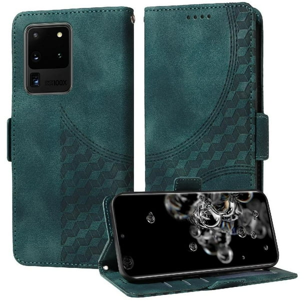 Funda GANGXUN para Samsung Galaxy S20 Ultra con diseño acolchado elegante, cuero PU, protección total y ajuste preciso