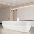 thumbnail image 2 of Consul Churches Reception Desks Beauty Study Standing Reception Desks Information Drawer comptoir caisse Office Furniture WJ25XP My Lux Decor Round, 2 of 12