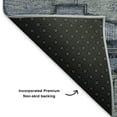 thumbnail image 5 of Addison Rugs Mayfield Premium Machine Washable Transitional Tribal Blue Round Rug, 8' x 8', 5 of 6