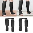 thumbnail image 1 of 2 Pares de Protectores de Espinilleras para Mujer, Almohadillas para Las Piernas, Ropa Elástica Elástica, Protección para Boxeo, Muay Thai, MMA, M y LNegro shamjiam Espinilleras para empeine, 1 of 5