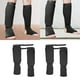 thumbnail image 1 of 2 pares de almohadillas para piernas para mujer, ropa elástica elástica, protección para boxeo, Muay M y LNegro Cola Espinilleras para empeine, 1 of 5