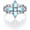 Style4, variant on 925 Sterling Silver Moonstone Moissanite Fashion Engagement Ring Women's Jewelry
