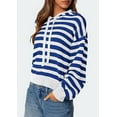 thumbnail image 4 of PRETTYGARDEN Womens Striped Sweaters Fall Pullover Hoodies Y2K Casual Long Sleeve Tops Winter Fashion Clothing, 4 of 8