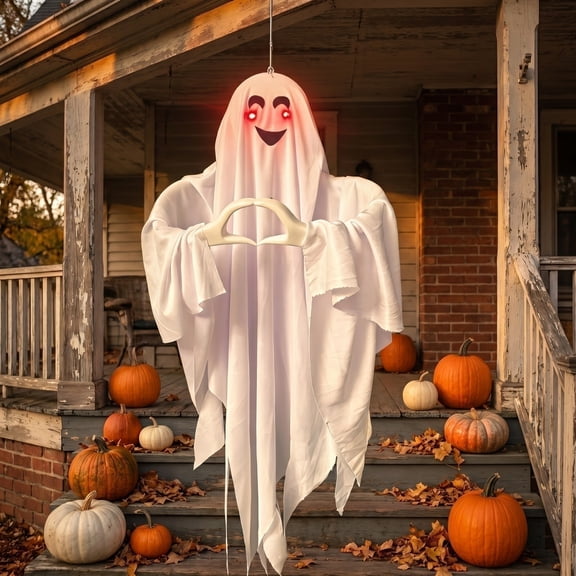 Halloween decorations ghost 3 pc mini witch broom decoration Halloween hanging decor Halloween outdoor yard tree party setup