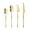 Gold, variant on Stainless Steel Tableware Set, 4-Piece Cutlery Set, Ergonomic Design Spoon Fork Knife, Dishwasher Safe for Home Dining, Ideal for Everyday and Special Occasions