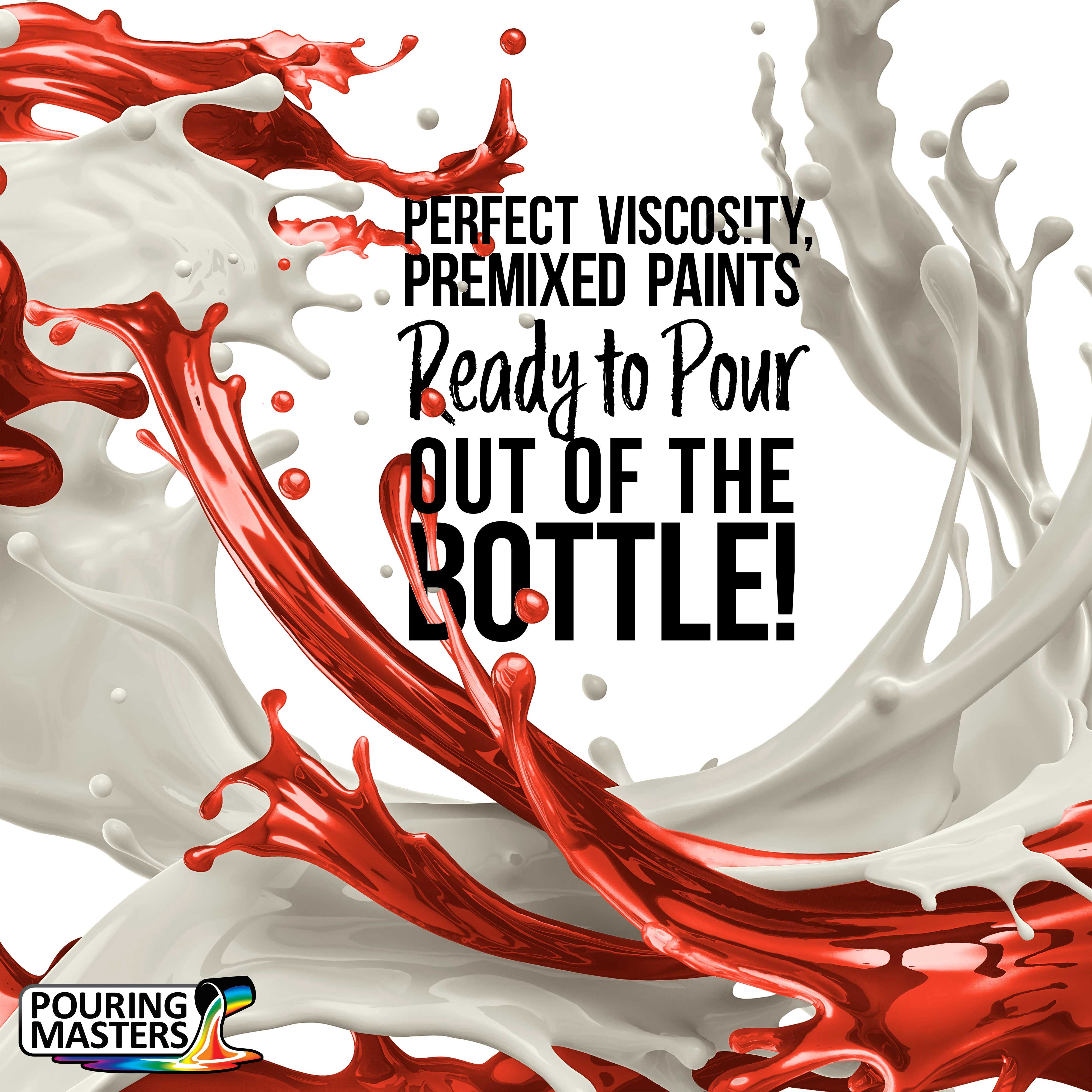 Pouring Masters Havana Red Acrylic Ready to Pour Pouring Paint – Premium 64-Ounce Pre-Mixed Water-Based