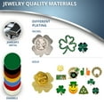 thumbnail image 6 of PinMart's Green Shamrock St. Patrick's Day Clover Magnetic Lapel Pin Jewelry - 50 Pack, 6 of 7