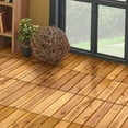 thumbnail image 3 of Patiojoy 27PCS 12"x12" Patio Interlocking Tiles Acacia Slat Wood Garden Outdoor &Indoor, 3 of 8