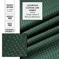 thumbnail image 6 of (2 pack) LammaLoe Hunter Green Shower Curtain, Waffle Weave Heavy Duty Fabric Shower Curtain, 72” x 72" Hotel Luxury 256 GSM Bathroom Curtains, 6 of 8