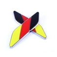 thumbnail image 2 of Xotic Tech 1 Pair Germany Flag Emblem Chrome Badge Stickers for German Car Side Door Fender, 2 of 5