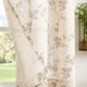 thumbnail image 3 of Cortinas de Lino Floral Jinchan 97x137 cm Taupe Beige 2 Paneles, 3 of 9