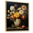 thumbnail image 2 of Designart "Ornate Vase Filled With Yellow Zinnias I" Zinnias Floater Framed Wall Art Living Room, 2 of 5