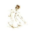 thumbnail image 2 of Harper, Ethan 12x14 White Modern Wood Framed Museum Art Print Titled - Drybrush Figure Study I, 2 of 4