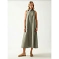 thumbnail image 7 of Mixray Collection Crew Neck Sleeveless A-Form Maxi Dress, 7 of 7