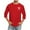 Z1 Red, variant on Tshirts Shirts for Men 3/4 Sleeve Comfortable Crewneck Solid Color Fit Red Men's Fall Clothing size XXL