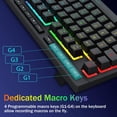 thumbnail image 4 of Teclado Gaming Redragon K524 RGB con cable negro, 4 of 9