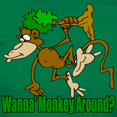 thumbnail image 3 of CafePress - Monkey Around Women's Dark T Shirt - Women's Traditional Fit Dark T-Shirt, 3 of 4