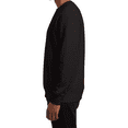 thumbnail image 3 of Hanes Ultimate Cotton Crewneck Sweatshirt, Men's Fleece High-Stitch Sweater, Black, L, 3 of 5