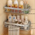 thumbnail image 4 of Maximize Your Bathroom Space with Our Modern 1pc Punch-Free Bathroom Storage Rack - Durable, Rust-Resistant, and Wall-Mounted for Quick and Easy Installation!, 4 of 4