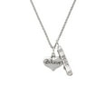 thumbnail image 2 of Delight Jewelry Silvertone Large Believe with Ribbon Heart Silvertone Best Friends Forever Bar Charm Necklace, 23", 2 of 4