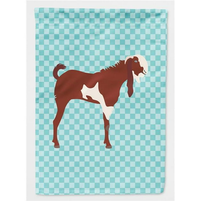 Carolines Treasures BB8064GF Jamnapari Goat Blue Check Flag Garden Size