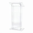 thumbnail image 1 of Oklahoma Sound 401S Clear Acrylic Lectern With Shelf, 1 of 4