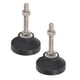thumbnail image 3 of Almohadillas ajustables Jadeshay para pies de muebles 2 piezas niveladoras para patas de silla mesa giratoria, 3 of 8