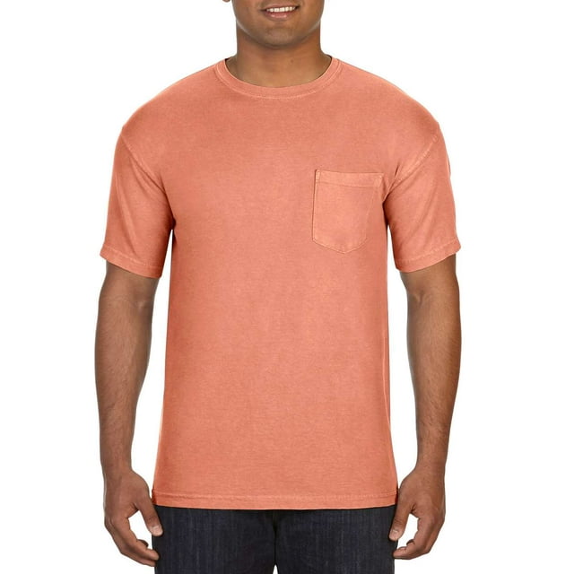 Comfort Colors Adult Garment-Dyed Heavyweight Pocket T-Shirt, L, Terracotta