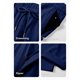thumbnail image 5 of Pantalones JMIERR de lino para hombre, cintura elástica, con cordón, azul marino, 5 of 9