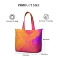 thumbnail image 4 of 22 Inch Oversized Travel Bag Lightweight Canvas Weekender Duffel with Multi Pockets, Aurora Print, 4 of 5