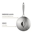 thumbnail image 4 of Cacerola Scanpan Professional de 1,25 L con tapa antiadherente Dinamarca, 4 of 6