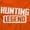 Orange with White Ink, variant on Hunting Legend Awesome Hunter Men's Graphic T Shirt Tees Brisco Brands L