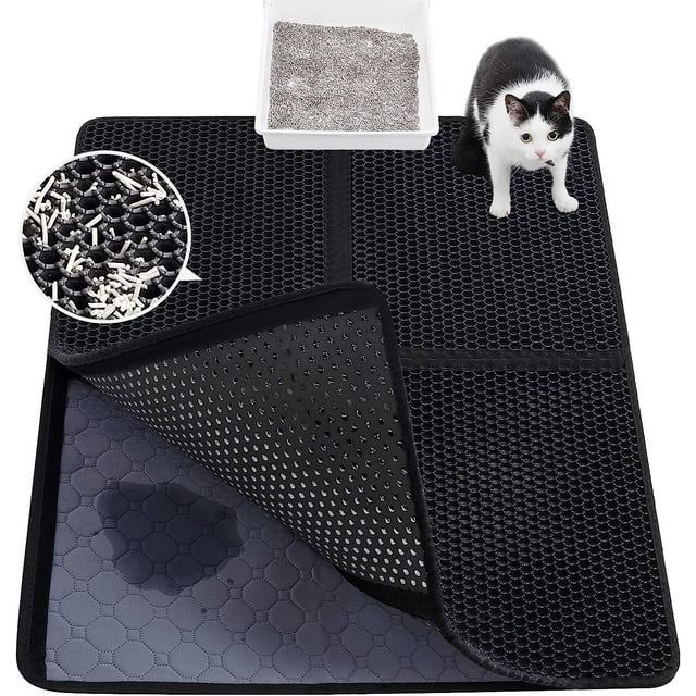 Pet Supply Large Cat Litter Mat 35" x 25" ,UrineAbsorbent Washable