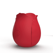 Screaming O Tapping Rose Vibe, Red, USB Rechargeable Waterproof Personal Massager