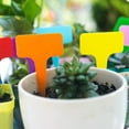 thumbnail image 3 of Ludlz New 50Pcs Plastic Waterproof Plant Nursery Garden Labels T-Type Tags Markers Plant Stakes Re-Usable Plant Labels,T Shape Tags Markers Nursery Garden Flower Label Decoration, 3 of 7