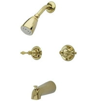 Kingston Brass  Two Handle Tub & Shower Faucet - Polished Brass