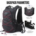 thumbnail image 2 of Ix Inoxto Mochila De Hidratación Mochila De Agua Liviana Con Vejiga De Hidratación De 2 Litros Mochila Para Hombres Y Mujeres Chaleco De Hidratación Para Correr Senderismo Ciclismo Carrera Escalada (5, 2 of 5