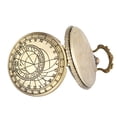 thumbnail image 2 of ZOLOHONI Vintage Steampunk Quartz Pocket Watch with Necklace Chain for Men Women Gifts, Easy Read Arabic Numerals Scale Watches, 2 of 10