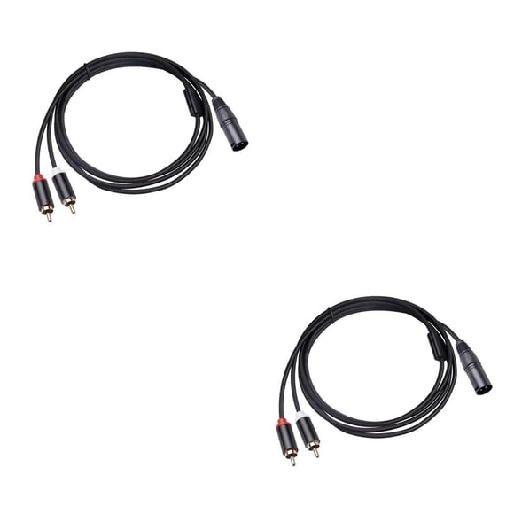 Bearachild Cable adaptador XLR hembra a macho, mezclador de altavoz, amplificador de potencia, convertidor de Audio profesional portátil, equipo Type1 NO1