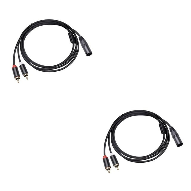 Matsuzay XLR Female to Male Adapter Cable Conversion Cord Equipment Power Sound Mixer Home Converter Connector Speaker Audio Amplifier 2m 2piezas