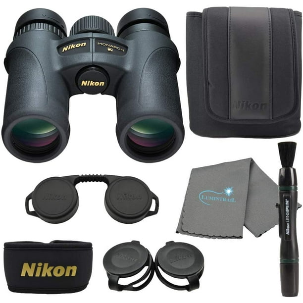 Nikon 7579 Monarch 7 8x30 Binoculars Black Bundle With Nikon Lens Pen And Lumintrail Cleaning Cloth Walmart Com Walmart Com