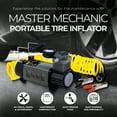thumbnail image 3 of Master Mechanic 12 Volt Portable Tire Inflator with 120 Maximum PSI and Bag, 3 of 7