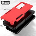 thumbnail image 3 of for Samsung Galaxy S23 Case,Heavy Duty Drop Protection Edge Raised Rugged Shockproof/Drop Proof/Dust Proof Military Protective Tough Durable Cell Phone Cover for Men Women,Red, 3 of 5