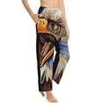 thumbnail image 2 of Daiia Eagle With USA Flags Women's Sleep Pant with Pockets and Drawstring,Pajama Pants-Large, 2 of 9