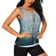 thumbnail image 2 of Balery Winter Rabbit Camiseta sin mangas estampada ligera para mujer, tops de entrenamiento sin mangas, camisetas de yoga transpirables de secado rápido.-X-Large, 2 of 7