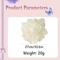 thumbnail image 6 of 10" Exaggerated Big Rose Flower Brooches and Pins for Women Dainty Large Organza Satin Fabric Floral Brooch Pin Lightweight Fashion Collar Dress Accessories Jewelry for Prom Masquerade Banquet, 6 of 12