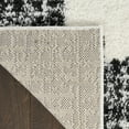 thumbnail image 5 of Nourison Pacific Shag 5'3" x 7'3" Ivory Black Shag Indoor Rug, 5 of 9