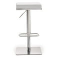 thumbnail image 1 of Bari Tabouret de Bar Réglable en Acier Inoxydable Blanc, 1 of 5