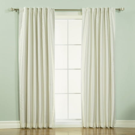 Best Home Fashion Faux Silk Candy Stripe Blackout Curtain (Best Bathroom Sink Brands)